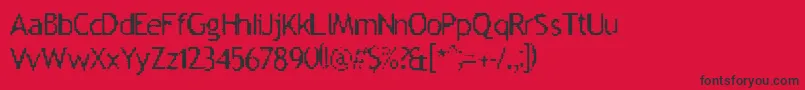Aileenation Font – Black Fonts on Red Background