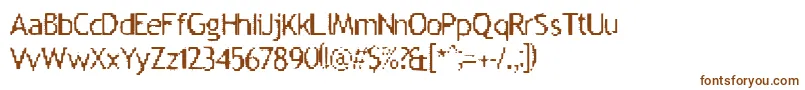 Шрифт Aileenation – коричневые шрифты на белом фоне