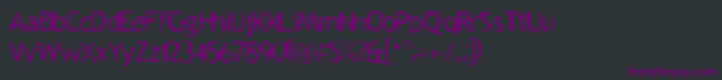 Шрифт Aileenation – фиолетовые шрифты на чёрном фоне