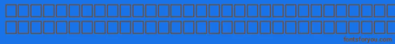 Tashpri Font – Brown Fonts on Blue Background