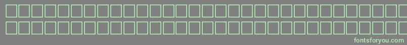 Tashpri Font – Green Fonts on Gray Background