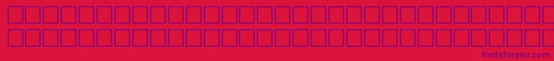 Tashpri Font – Purple Fonts on Red Background