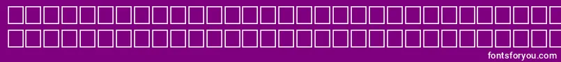 Fonte Tashpri – fontes brancas em um fundo violeta
