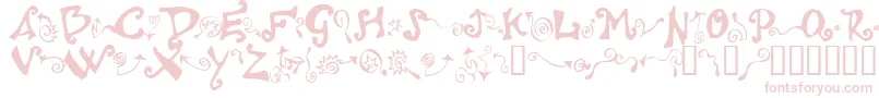 Polywog ffy Font – Pink Fonts on White Background