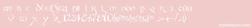 Party-Schriftart – Weiße Schriften auf rosa Hintergrund