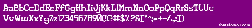 Iconified Font – White Fonts on Purple Background