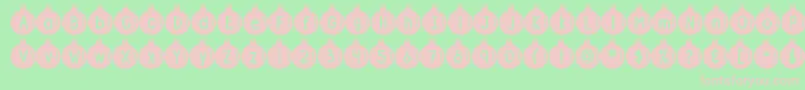 DjbOrnamental2 Font – Pink Fonts on Green Background