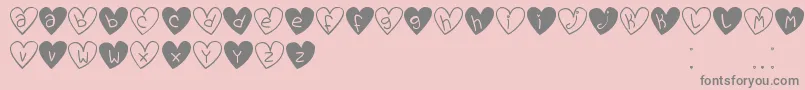 LoveYouTfb Font – Gray Fonts on Pink Background