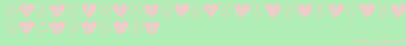 LoveYouTfb Font – Pink Fonts on Green Background