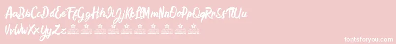 Saiba mais sobre a fonte HamstersPersonalUse Fonte HamstersPersonalUse – fontes brancas em um fundo rosa