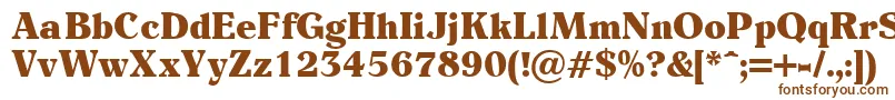 Eider Font – Brown Fonts on White Background