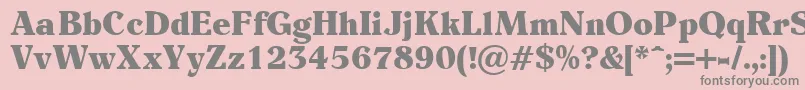 Eider Font – Gray Fonts on Pink Background