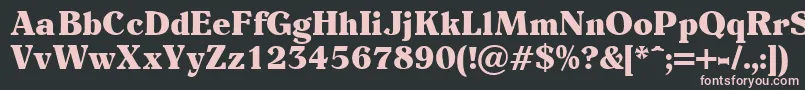 Eider Font – Pink Fonts on Black Background