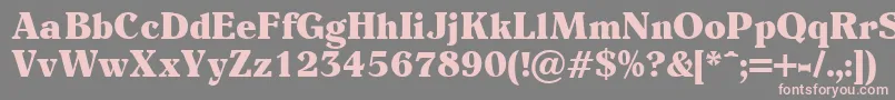 Eider Font – Pink Fonts on Gray Background