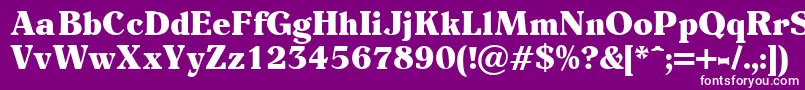 Eider Font – White Fonts on Purple Background