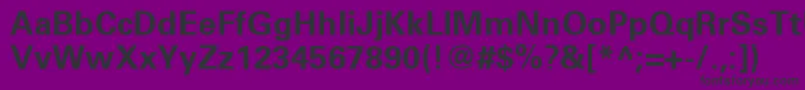 UniversLt65Bold Font – Black Fonts on Purple Background