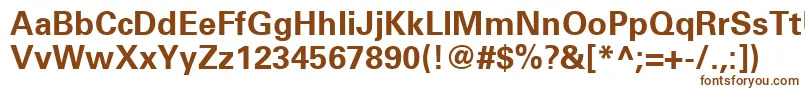 Шрифт UniversLt65Bold – коричневые шрифты на белом фоне