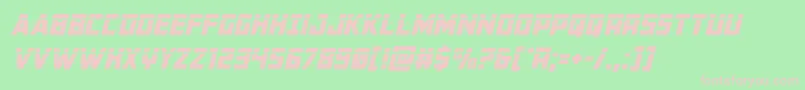 Buchananlaserital Font – Pink Fonts on Green Background