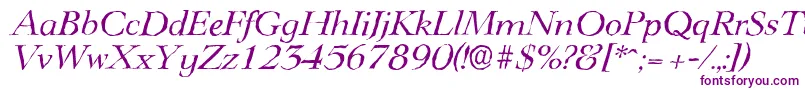 Weitere Informationen zur LingwoodantiqueItalic-Schriftart LingwoodantiqueItalic-Schriftart – Violette Schriften