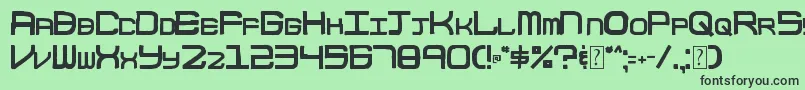 Police 003BlockCode – polices noires sur fond vert