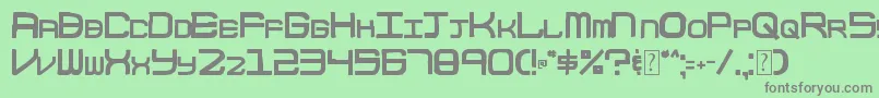 003BlockCode Font – Gray Fonts on Green Background