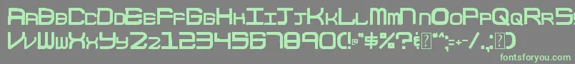 003BlockCode Font – Green Fonts on Gray Background