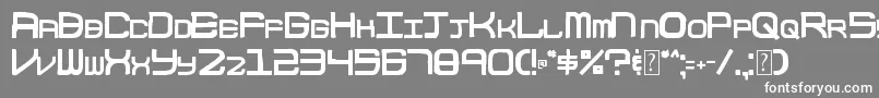 003BlockCode Font – White Fonts on Gray Background