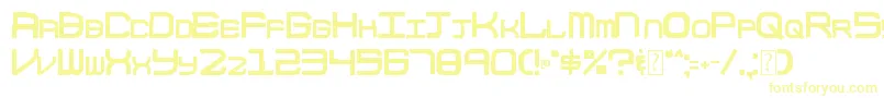 Шрифт 003BlockCode – жёлтые шрифты
