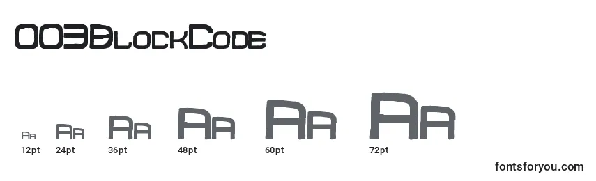 003BlockCode Font Sizes