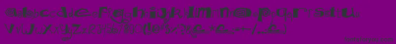 MathDonuts Font – Black Fonts on Purple Background