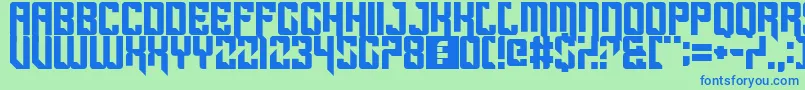 Sportscream Font – Blue Fonts on Green Background