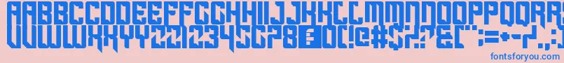 Sportscream Font – Blue Fonts on Pink Background