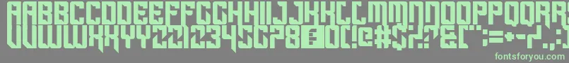 Sportscream Font – Green Fonts on Gray Background