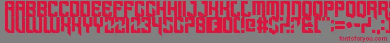 Sportscream Font – Red Fonts on Gray Background
