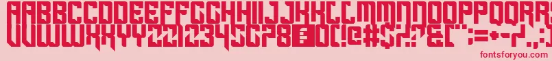 Sportscream Font – Red Fonts on Pink Background