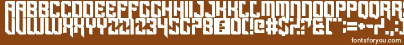 Sportscream Font – White Fonts on Brown Background