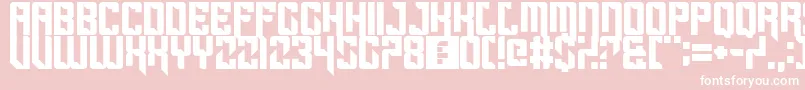 Sportscream Font – White Fonts on Pink Background