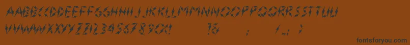 Flasher2 Font – Black Fonts on Brown Background
