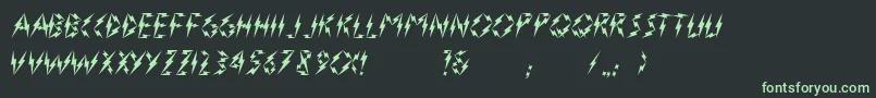 Flasher2 Font – Green Fonts on Black Background