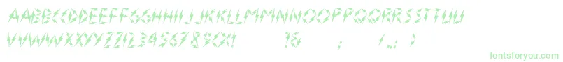 Flasher2 Font – Green Fonts on White Background