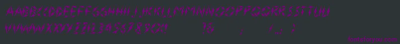 Flasher2 Font – Purple Fonts on Black Background