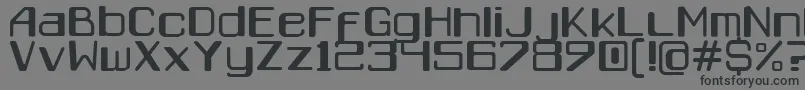 Caracas Font – Black Fonts on Gray Background