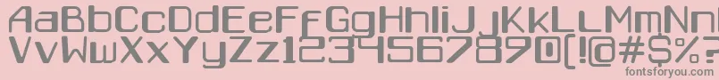 Weitere Informationen zur Caracas-Schriftart Caracas-Schriftart – Graue Schriften auf rosa Hintergrund