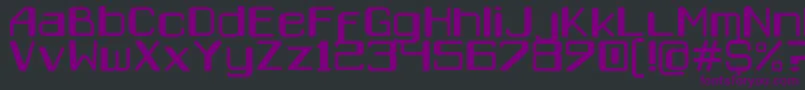 Caracas Font – Purple Fonts on Black Background