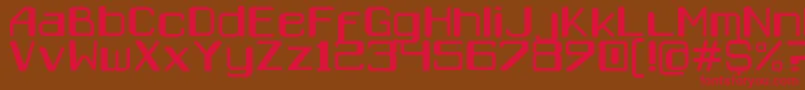Caracas Font – Red Fonts on Brown Background
