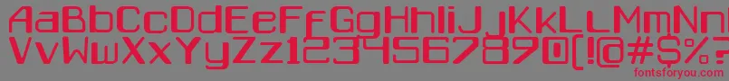 Caracas Font – Red Fonts on Gray Background