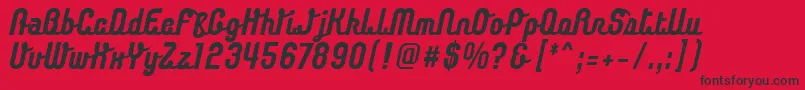 ChaingothicBold Font – Black Fonts on Red Background