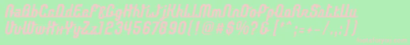 ChaingothicBold Font – Pink Fonts on Green Background