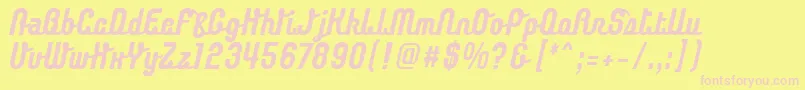 En savoir plus sur la police ChaingothicBold Police ChaingothicBold – polices roses sur fond jaune
