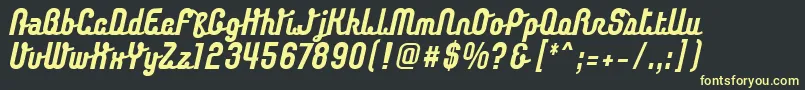 ChaingothicBold Font – Yellow Fonts on Black Background